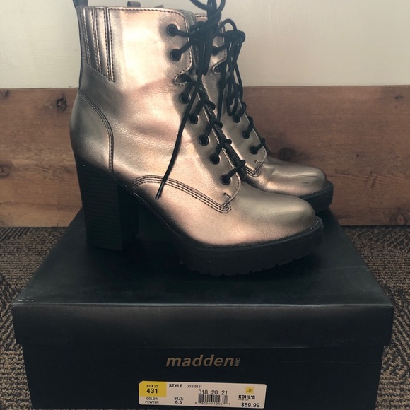 Steve Madden Shoes - Madden NYC Josiee Platform Combat Boot